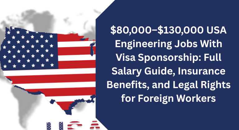 $80,000–$130,000 USA Engineering Jobs With Visa Sponsorship: Full Salary Guide, Insurance Benefits, and Legal Rights for Foreign Workers